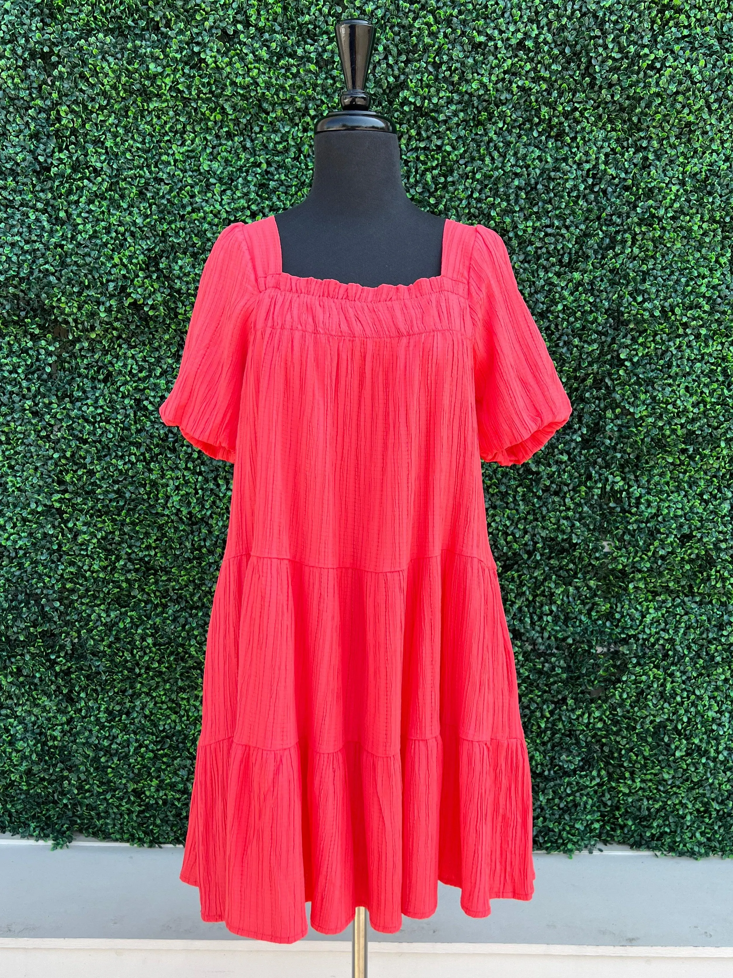 Tangerine Tiers Dress