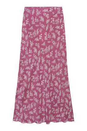 The Great Seabank Skirt in Aubergine Field Bloom Print