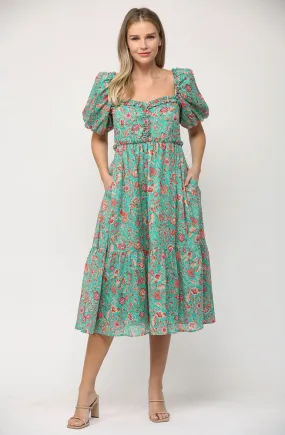 THE PRESLEY FLORAL MIDI DRESS