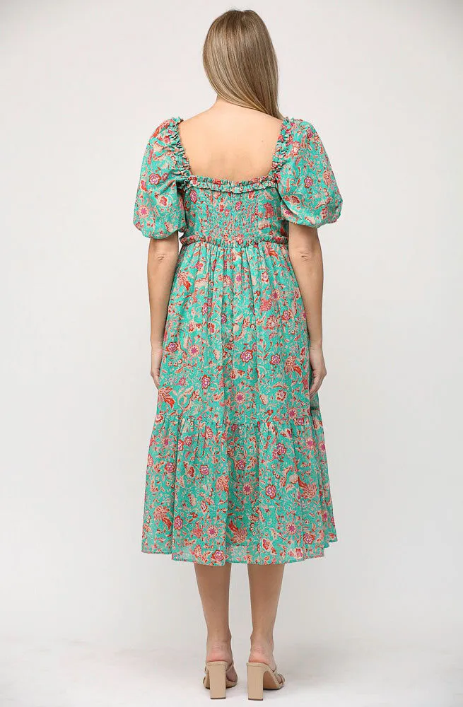 THE PRESLEY FLORAL MIDI DRESS