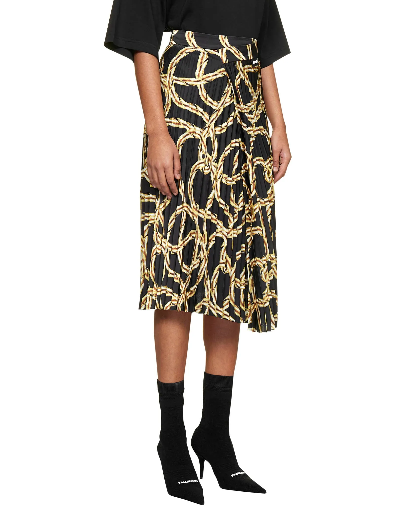 Vetements Chain Link Printed Midi Skirt