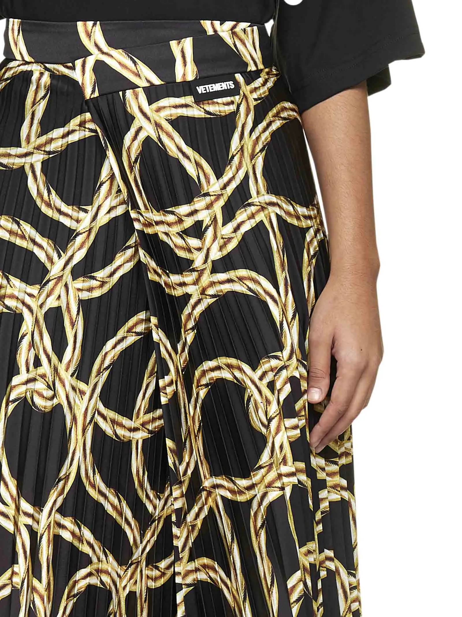 Vetements Chain Link Printed Midi Skirt