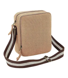 Vintage canvas mini crossbody bag one size sahara Quadra