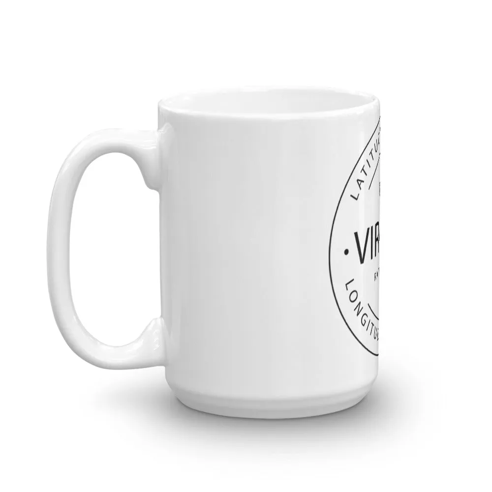 Virginia - Mug - Latitude & Longitude