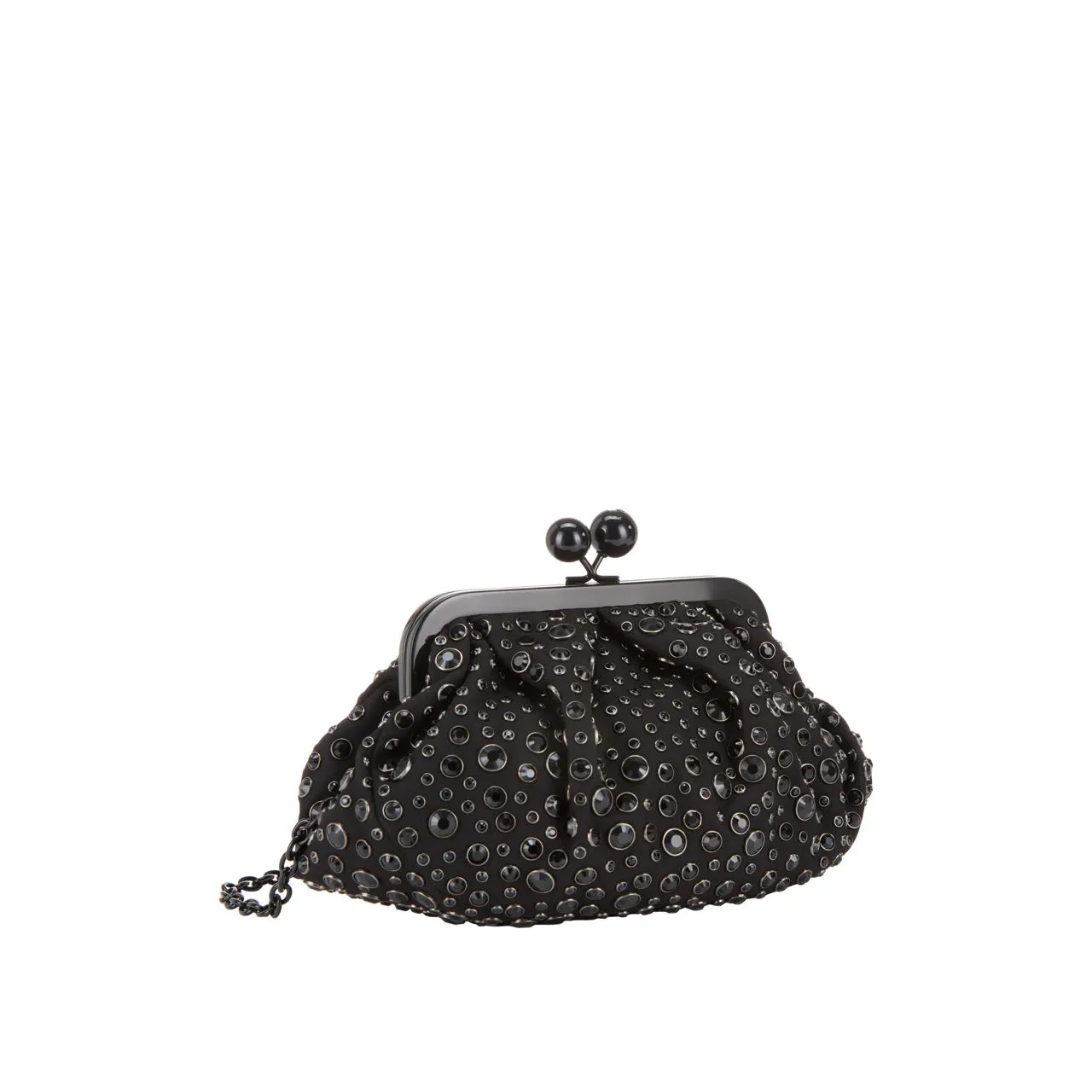 WEEKEND MAX MARA Masque Embellished Pasticcino Clutch - Black