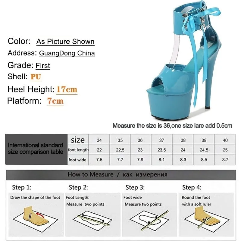 Women's Modern Fashion Mixed Colors Ankle Strap Thin Hi-Heel Pumps