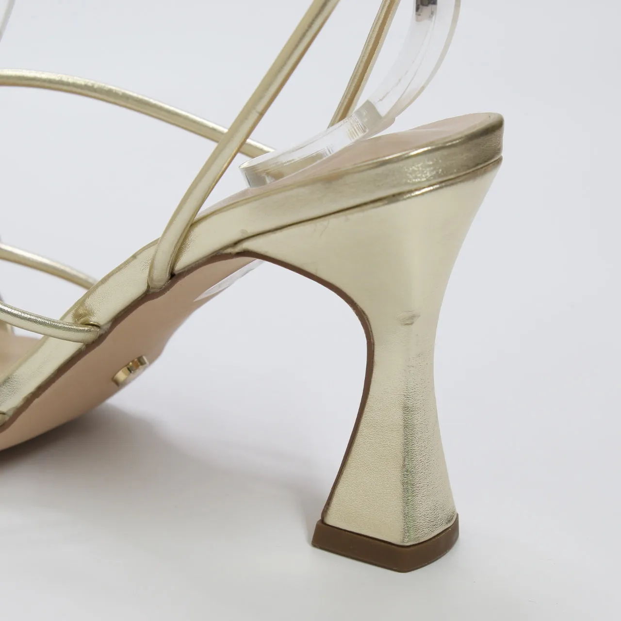 Womens Office Million Dollar Strappy Sandals Gold