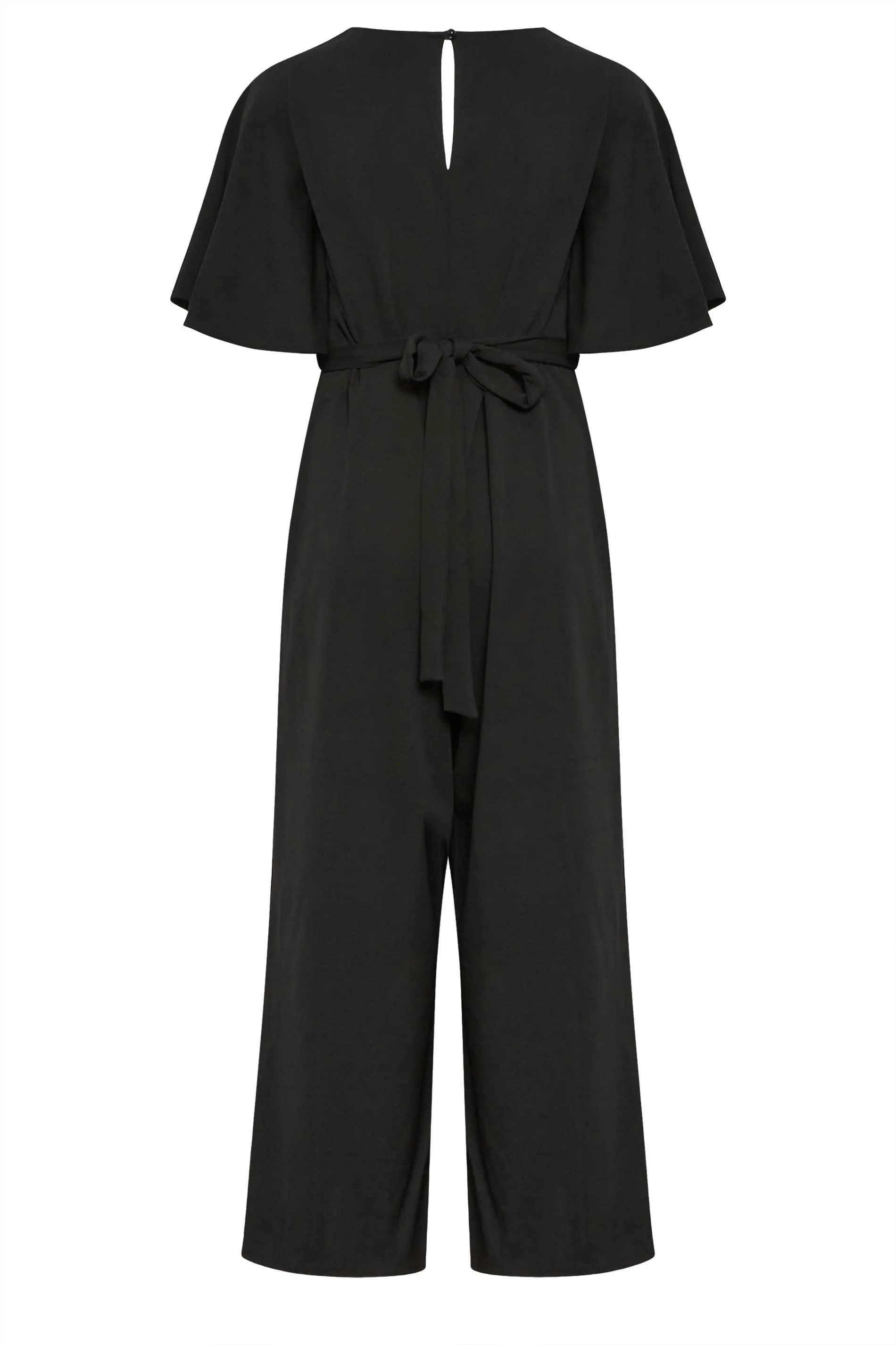 YOURS LONDON Curve Black Wide Leg Jumpsuit