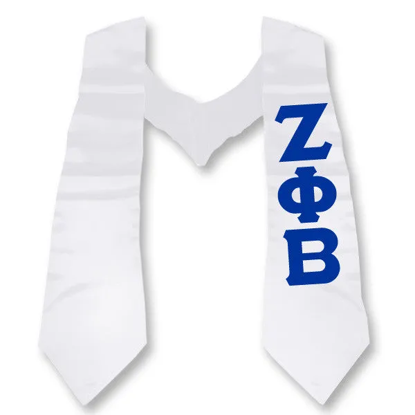 Zeta Phi Beta Printed Budget Graduation Stole - CAD